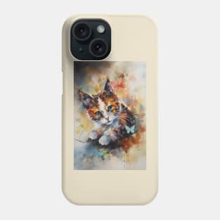 Cute Animals Unique Cat Abstract Art Butterfly Kitten Phone Case