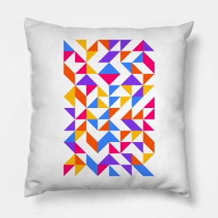 Creative Geometric Colourful Triangle Pattern #9 Pillow