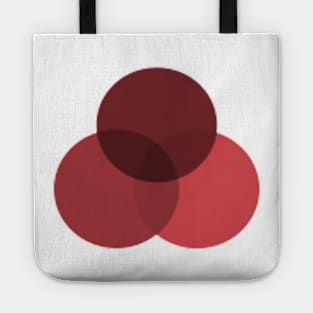 PINK RED ROUND DESIGN Tote