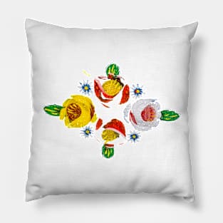 Canal flowers in the rain Pillow