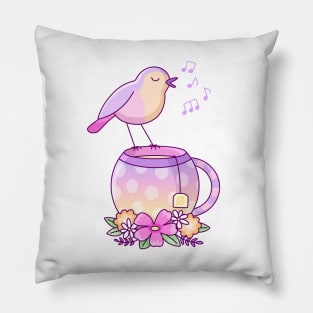 Tea Bird Pillow