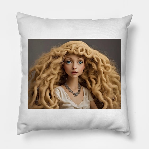 Shakira hair Pillow by bogfl