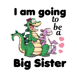 I’m Going To Be A Big Sister Cartoon T-Shirt