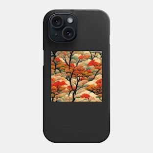 Japanese Autumn Chiyogami Pattern Phone Case