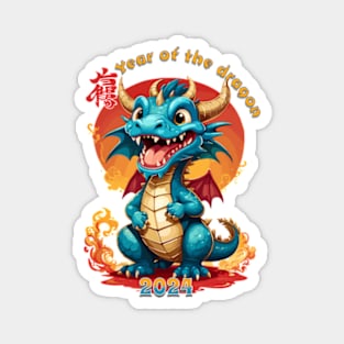 Chinese new year of the dragon 2024 Magnet