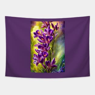 Purple Freesias - Botanicals 04 Tapestry