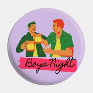 Boys Night Out Beer Together Pin