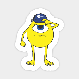 Yellow monster cartoon characters Magnet