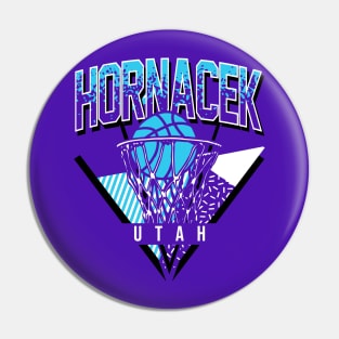 Utah Basketball Throwback 90s Hornacek Pin