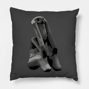 Prehistoric Pop Art Thinker Pillow