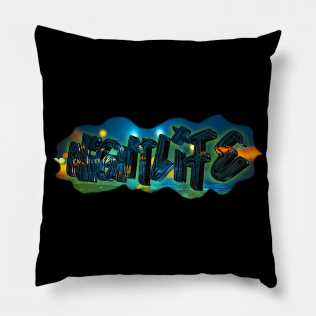 Nightlife Graffiti Pillow by Nightlif3