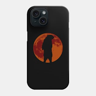 Full Moon Grizzly - Grizzly Bear Halloween Phone Case