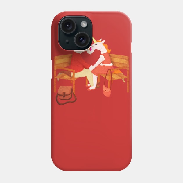 Unicorn Kiss Phone Case by Thatssounicorny