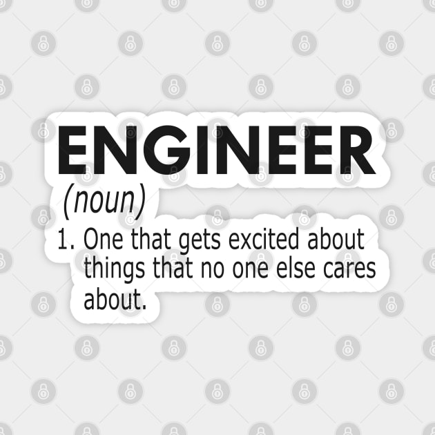 Engineer Definition Magnet by KC Happy Shop