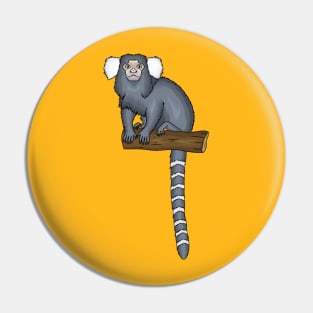 Common marmoset cartoon illustration Pin