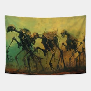 Beksinski Inspired Nightmare Tapestry