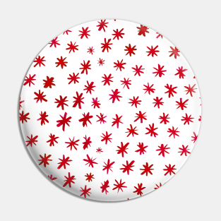 Watercolor stars - red Pin