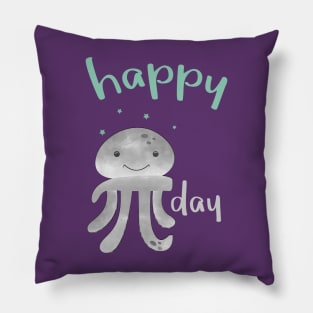 Happy Smiling Pi Octopus - Pi Day Pillow