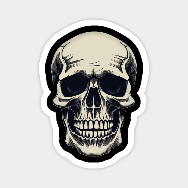 Human Skull Magnet by Merchgard