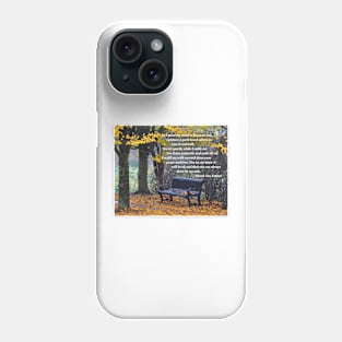 Fall Bench Phone Case