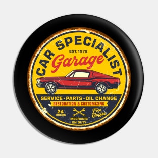 Retro Vintage Automotive Tin Sign Pin