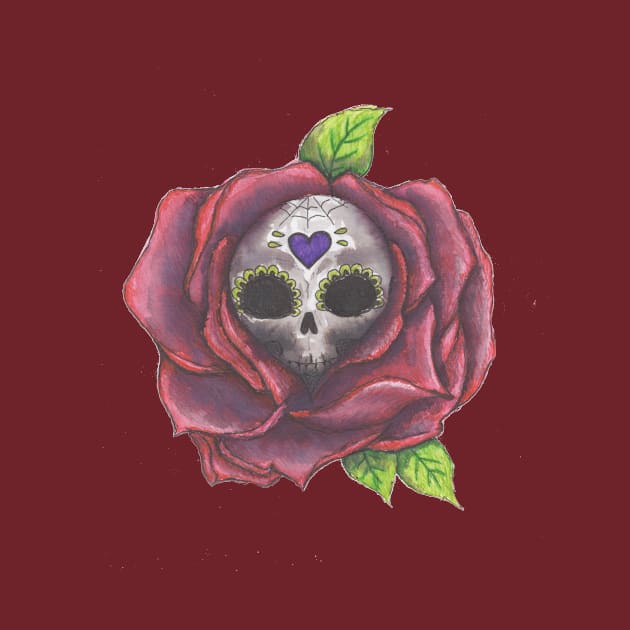 flower skull by Beckoid