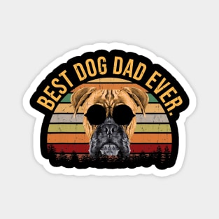 Best Dog Dad Ever Boxer Dog Fathers Day Magnet