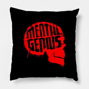 MENTAL GENIUS - Collector red edition Pillow