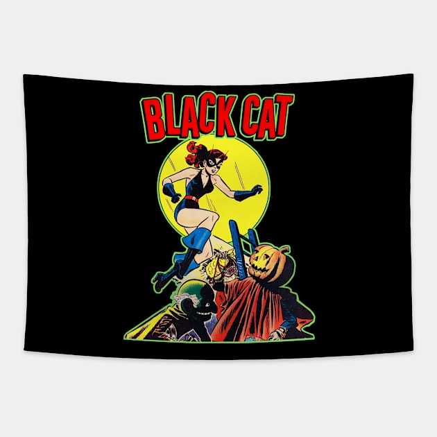 Black Cat Comics! Tapestry by Swarm of Eyes