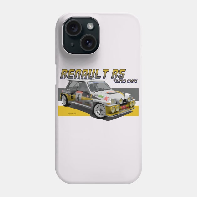 Renault R5 Turbo MAXI Phone Case by PjesusArt