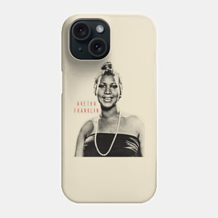 aretha franklin art Phone Case