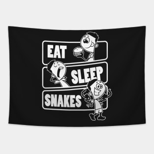 Eat Sleep Snakes - Snake Animal Nature Lovers Gift graphic Tapestry