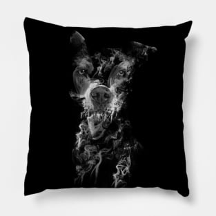 Staffie in the Smoke // Bilcos Designs T-Shirt Pillow