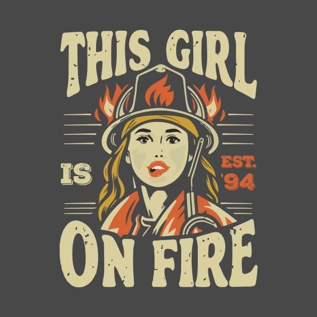 Fierce Firefighter Beauty Girl 94 by ArtMichalS