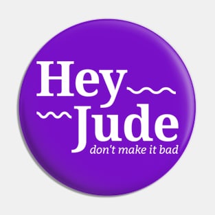 Hey jude - White Pin