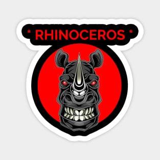 Rhinos circle Magnet