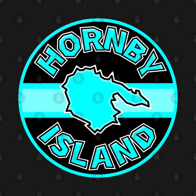 Hornby Island Classic Circle - Bright Blue Turquoise Round - Hornby Island by City of Islands