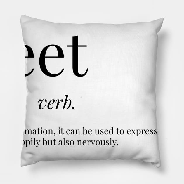 Yeet Definition Pillow by definingprints