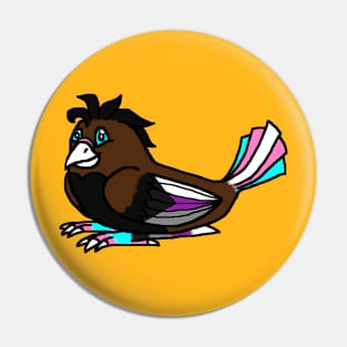 Demisexual Pride Bird Pin