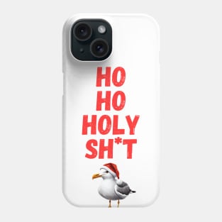 Funny Smug Seagull in Christmas Santa Hat Phone Case