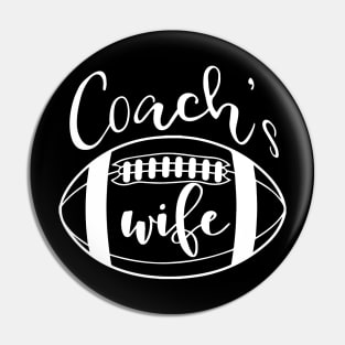 Coach's Wife Football Coach Spouse Gifts design Pin