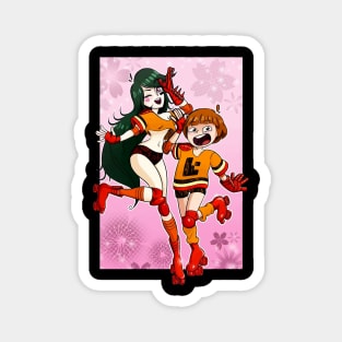 Retro Anime Skater Girls Magnet