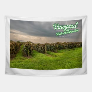 Vineyard on Lake Erie Shoreline Tapestry