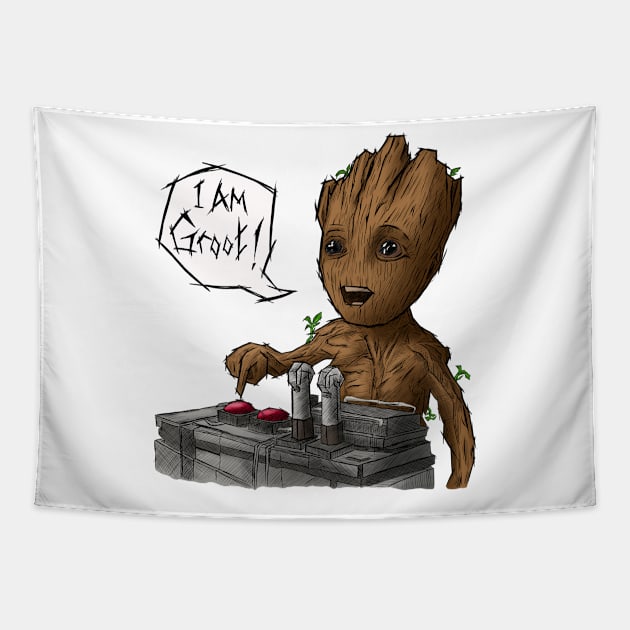 I am Groot! Tapestry by SimonPdv