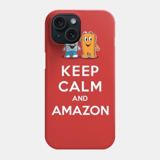 Keep Calm and Amazon with Packy and Jiffy Phone Case