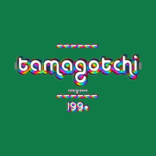 Tamagochi 1990 ColorGroove Retro-Rainbow-Tube nostalgia (wf) T-Shirt