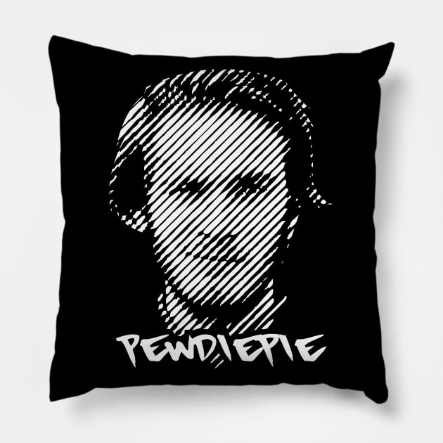 PewDiePie Pillow by Aldyz