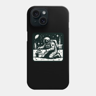 Space Astronaut Gardening On Mars,Aesthetic Galaxy Universe Astronaut Phone Case