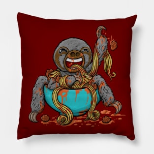 Spaghetti Sloth Pillow