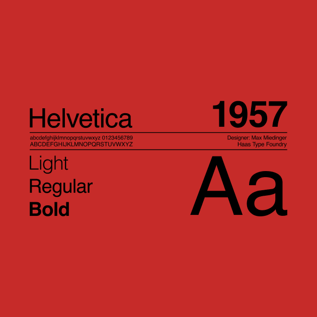 Helvetica Font Design by So Young So Good